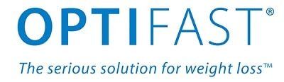 Logo for OPTIFAST, a weight loss program. Blue text on white background.