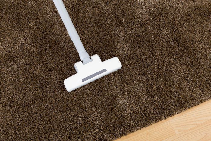 vacuum cleaner in the rug