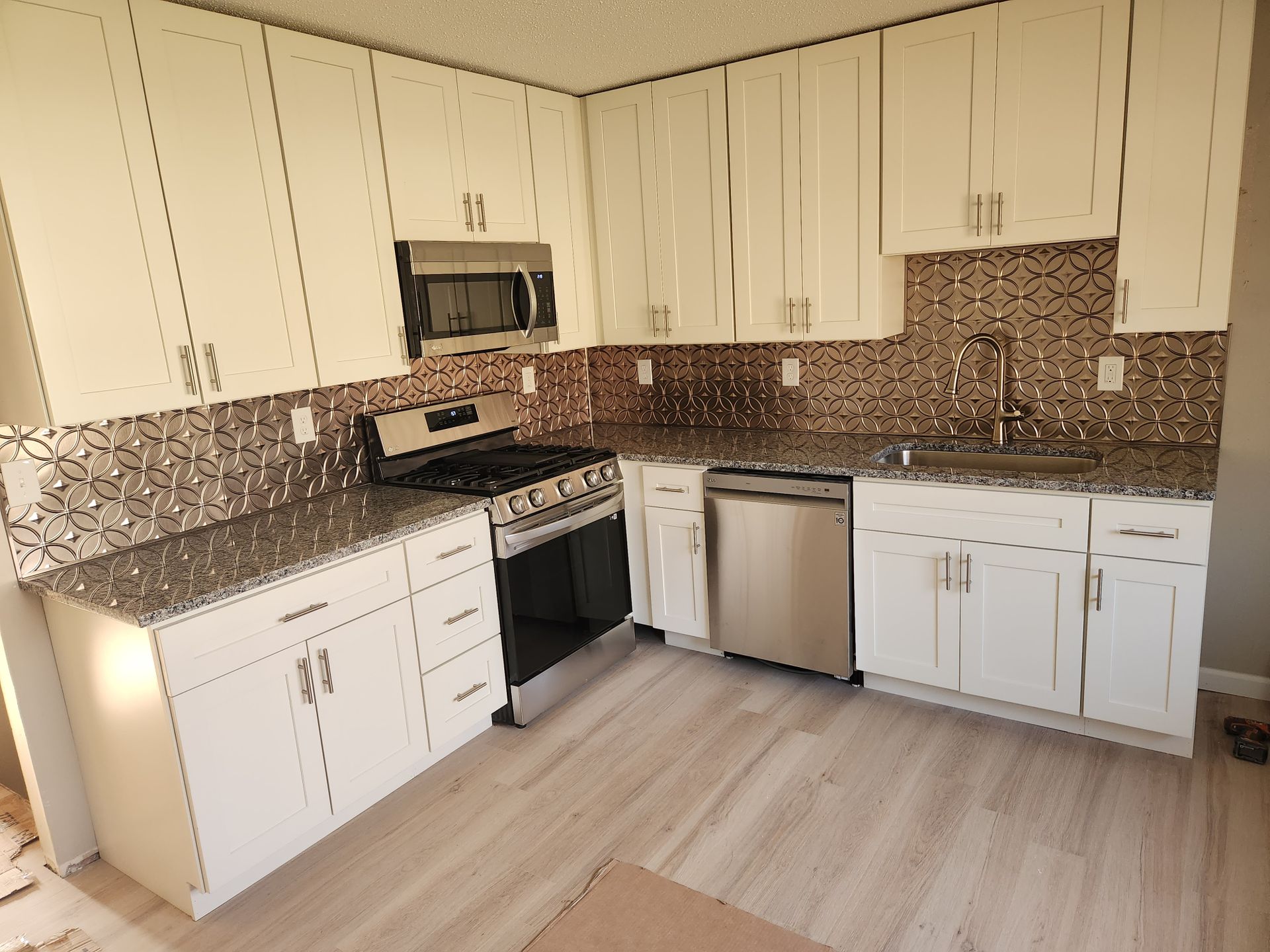 Kitchen with White Cabinets — O’Fallon, MO — Family Tree Homes