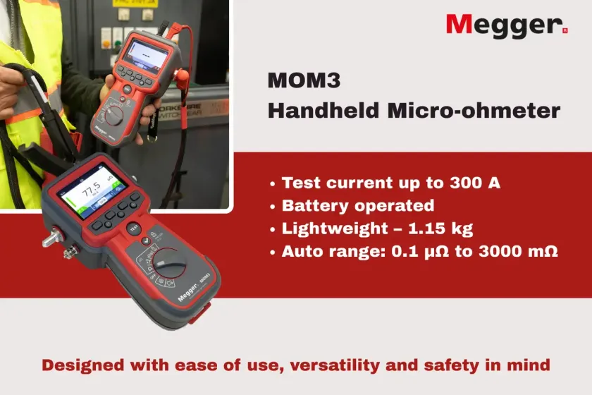 Megger MOM3 300A Microohmmeter - Tritan Engineering Sdn Bhd, Malaysia