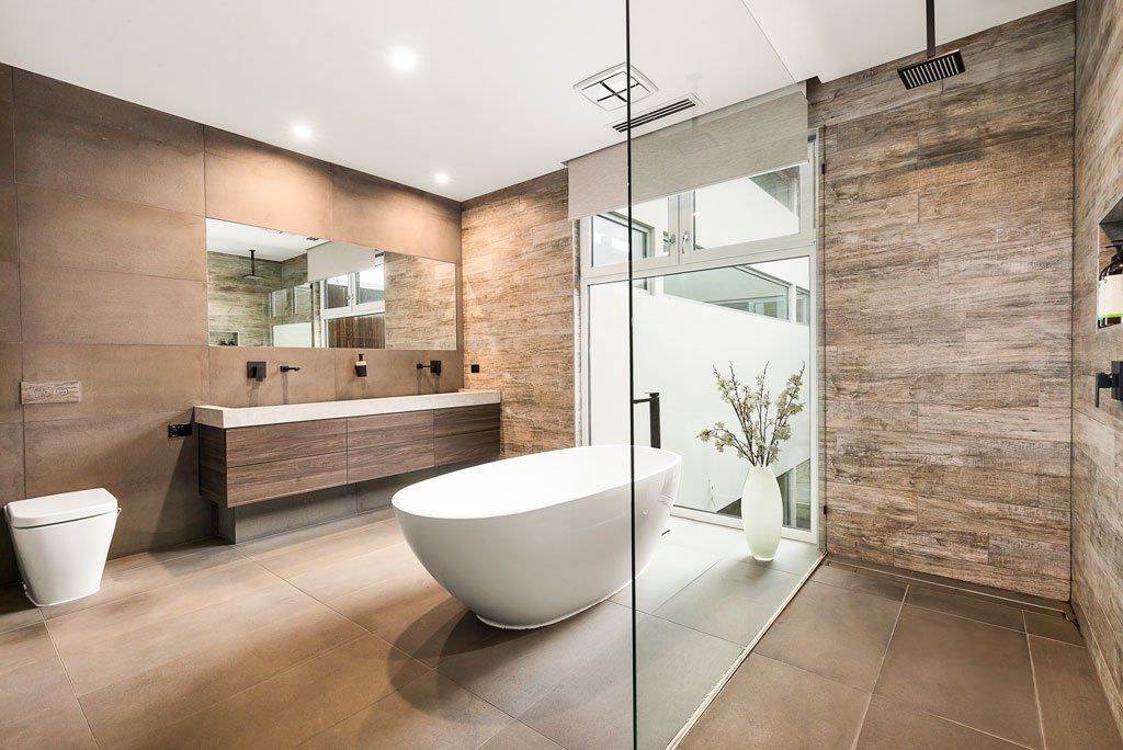 Toilet And Tub — Rye, VIC — Quin Wyatt Building Designers