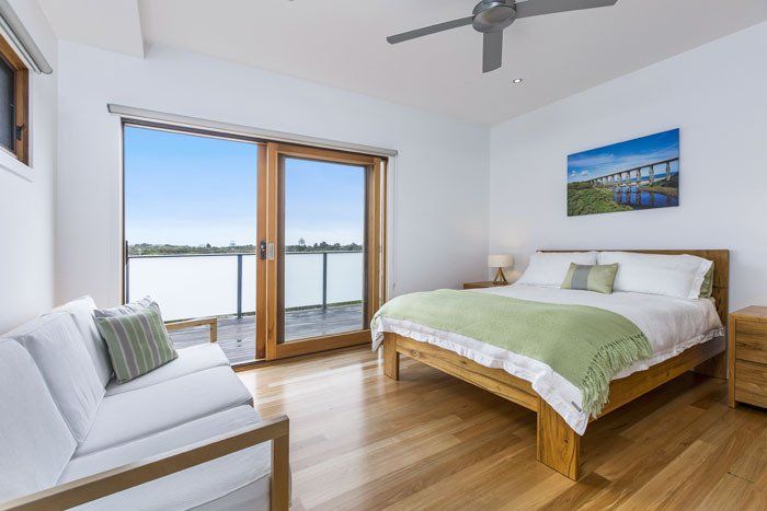 Cozy Bedroom — Rye, VIC — Quin Wyatt Building Designers