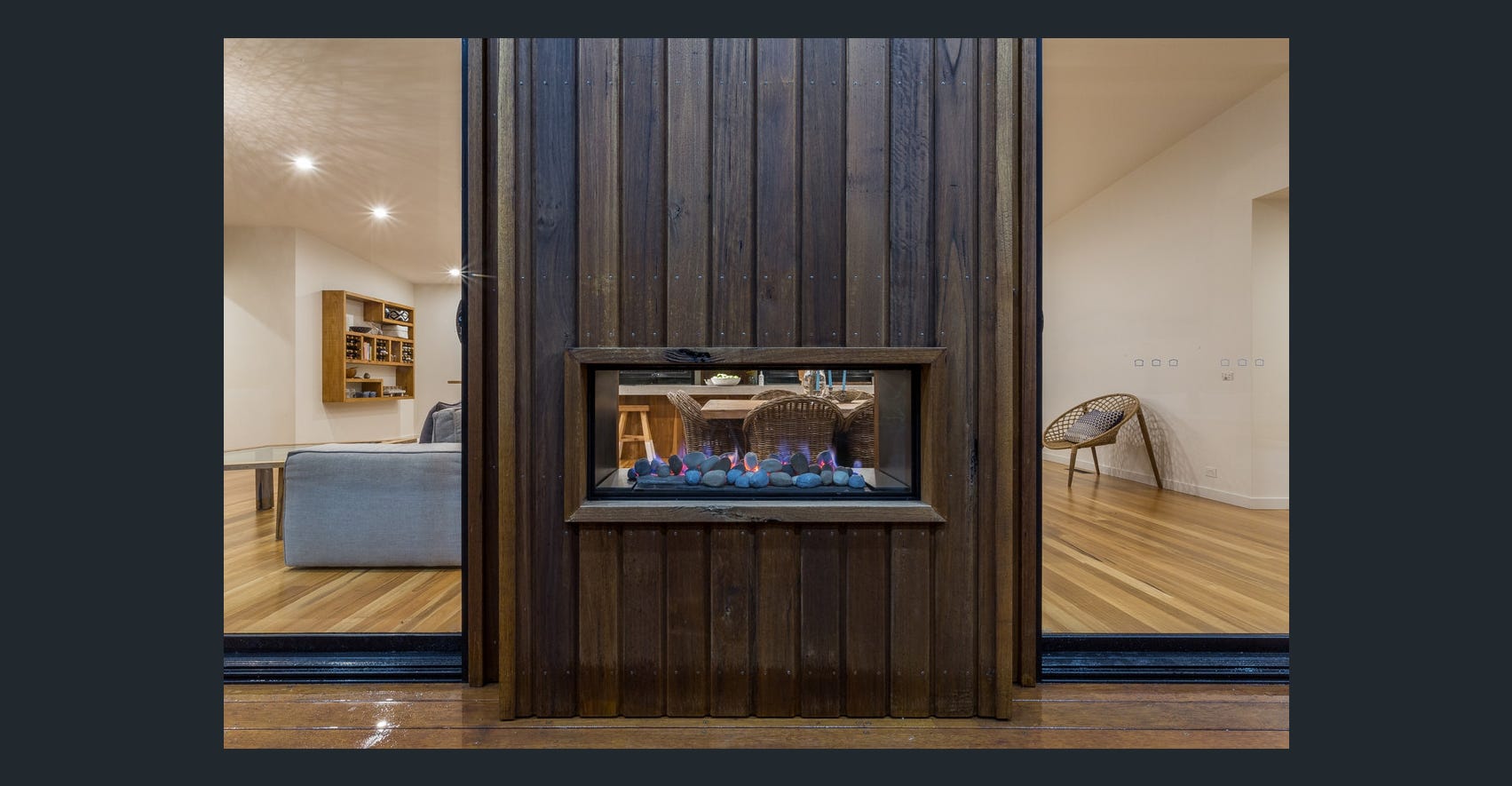 Fireplace — Rye, VIC — Quin Wyatt Building Designers