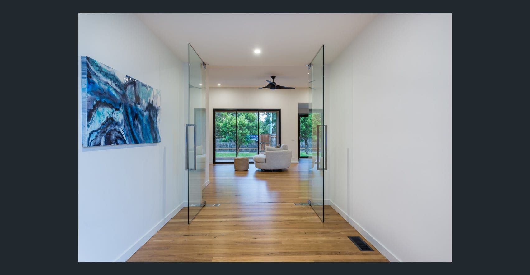 Glass Door — Rye, VIC — Quin Wyatt Building Designers