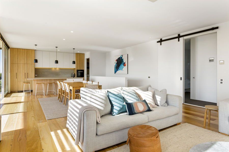 Living Room Model — Rye, VIC — Quin Wyatt Building Designers