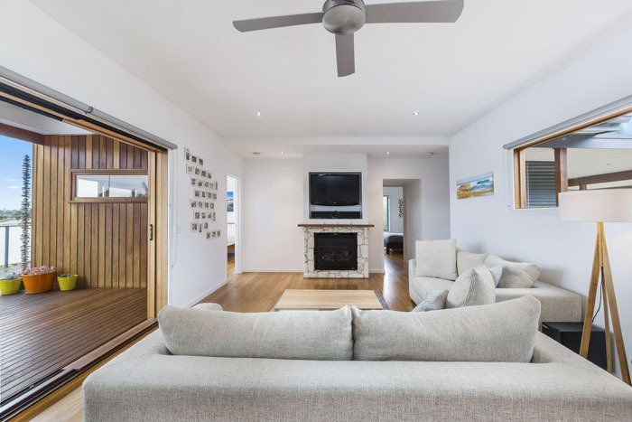 Ceiling Fan On The Living Room — Rye, VIC — Quin Wyatt Building Designers