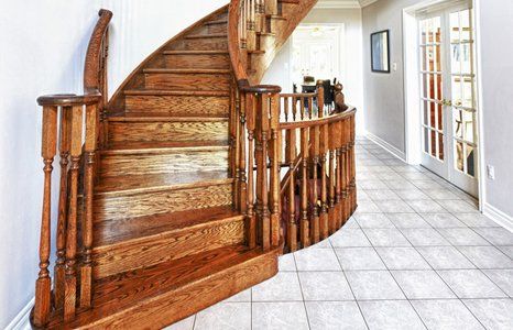 wooden staircases