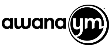 A yellow and brown logo for awana clubs
