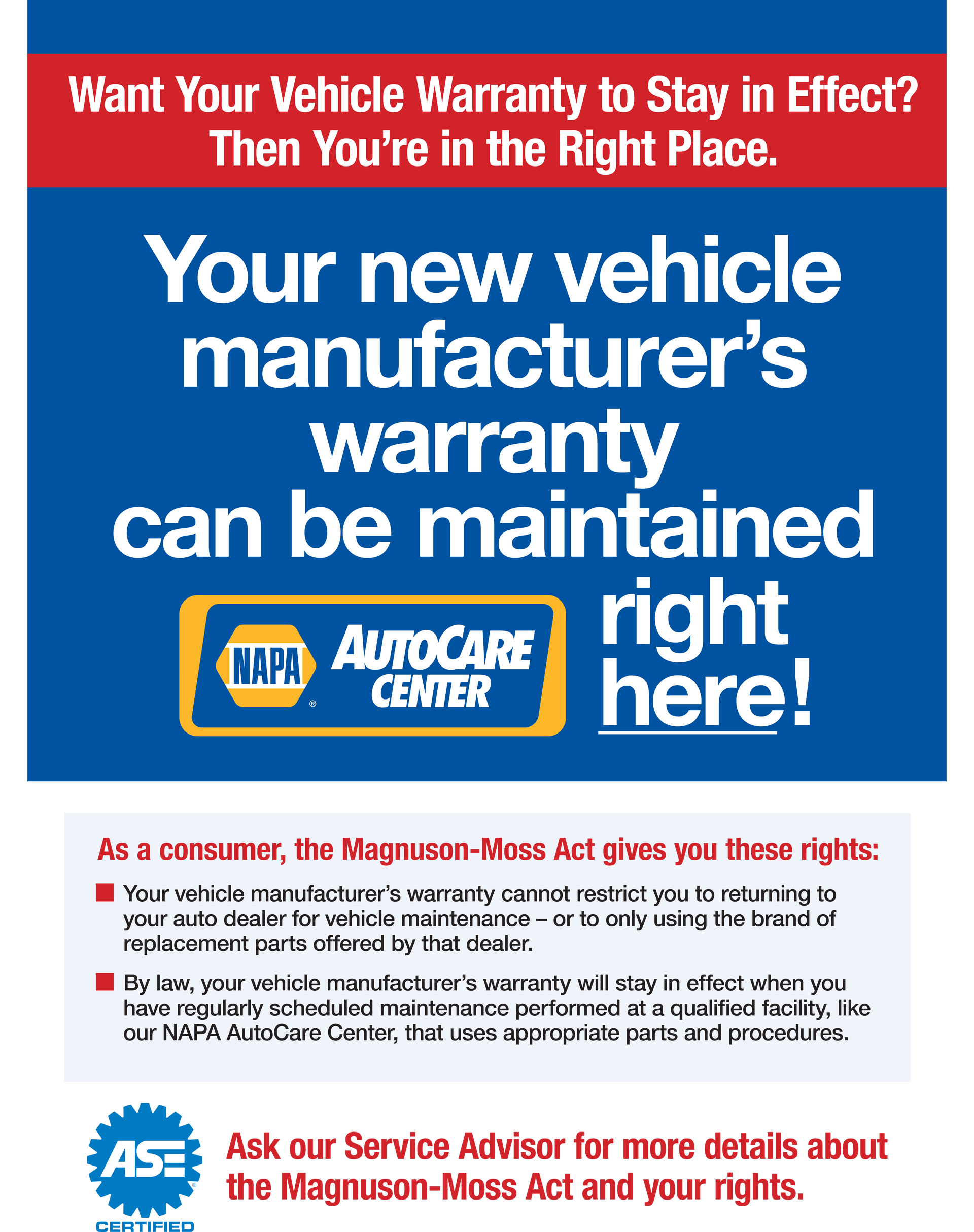 Vehicle Warranty | Premier Auto Service Center