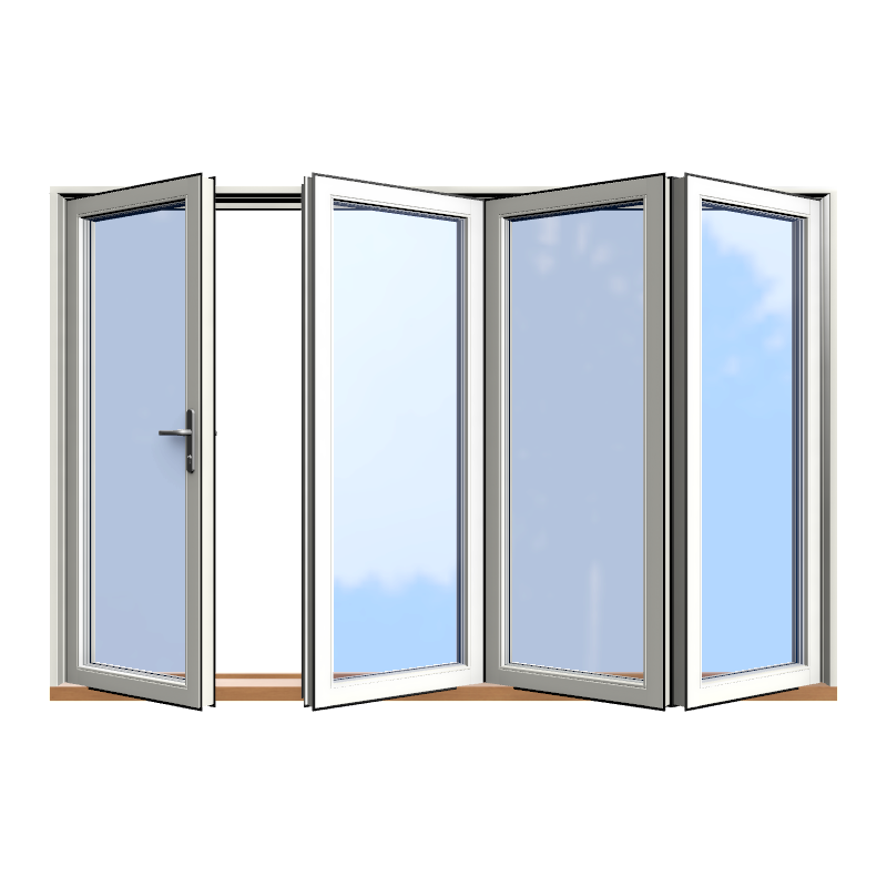 4-delad Vilenta vikdörr med gångdörr