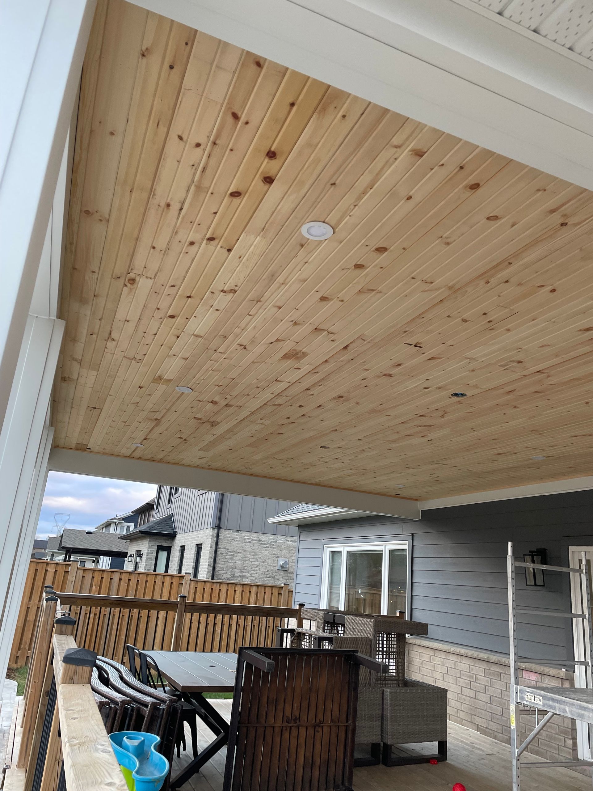 after covered porch construction from Baird Construction