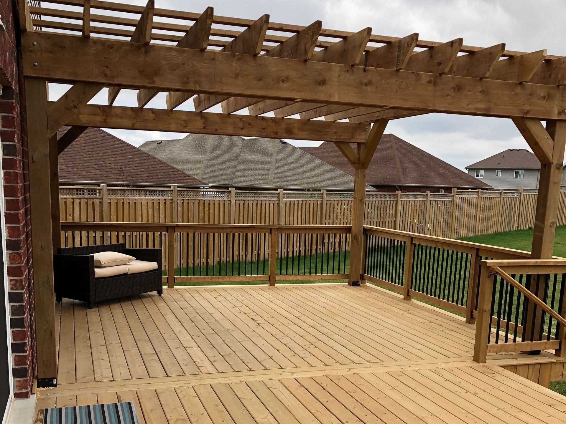 after deck installation from Baird Construction