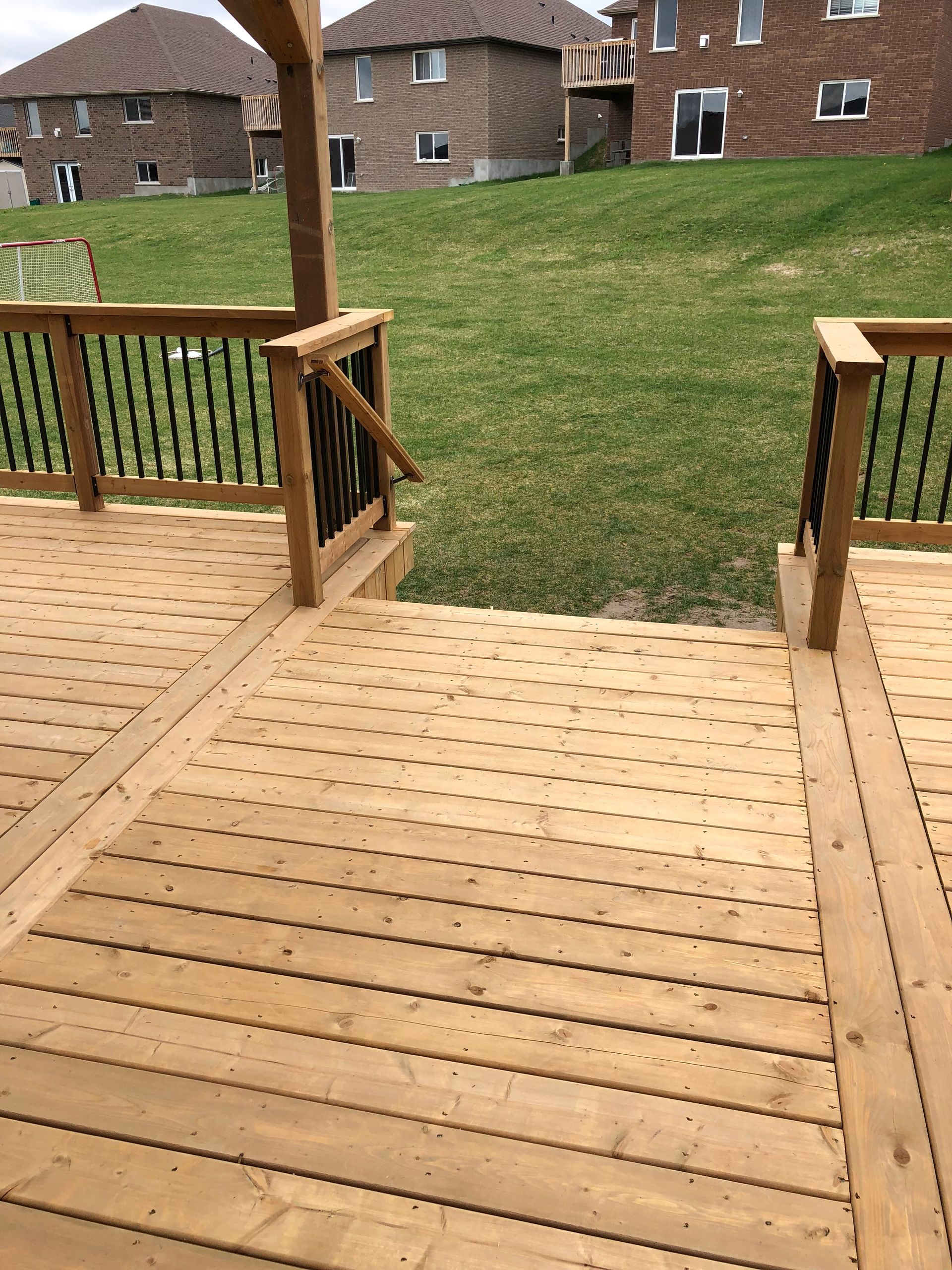 after deck construction from Baird Construction