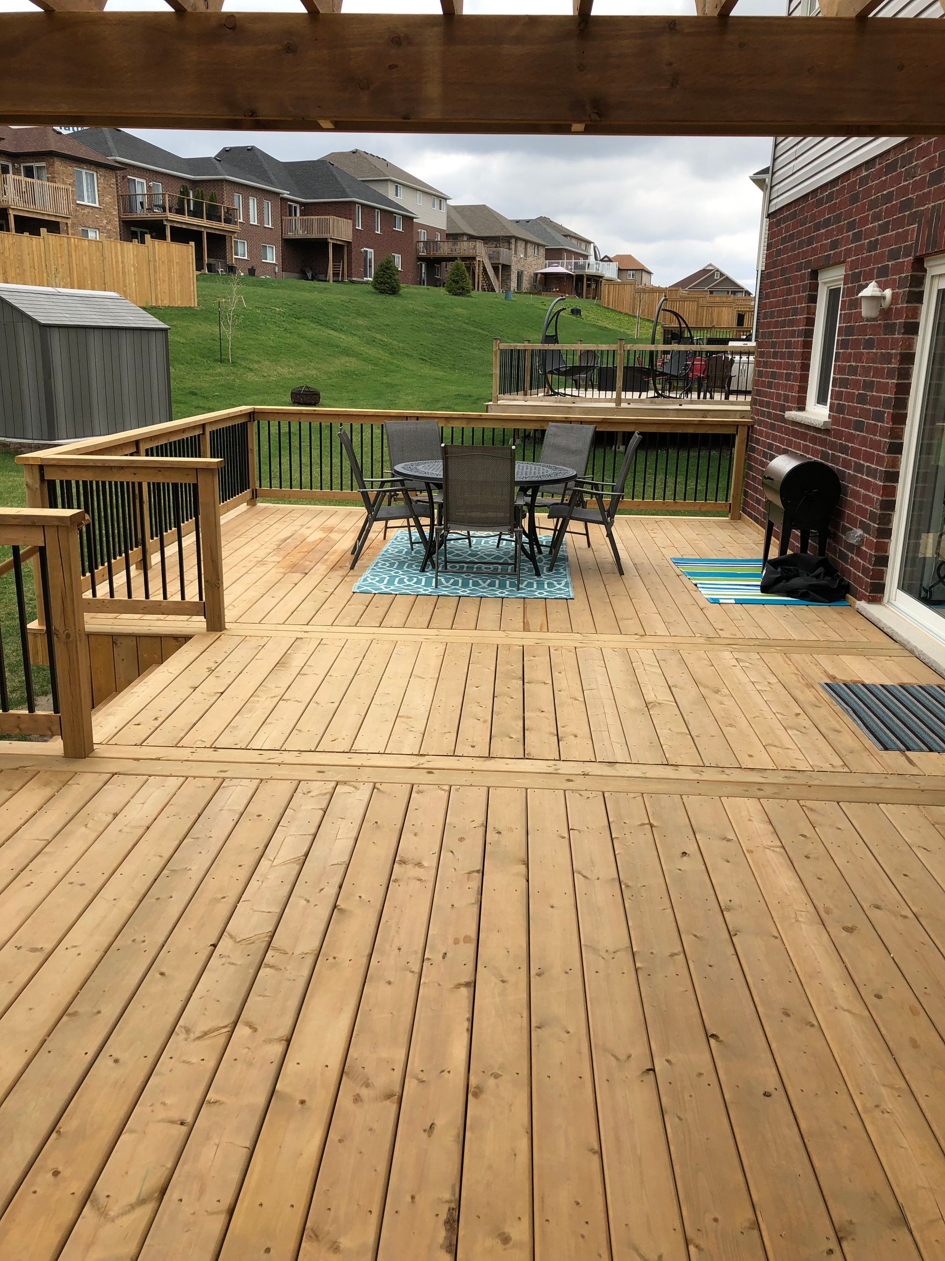 after deck construction from Baird Construction