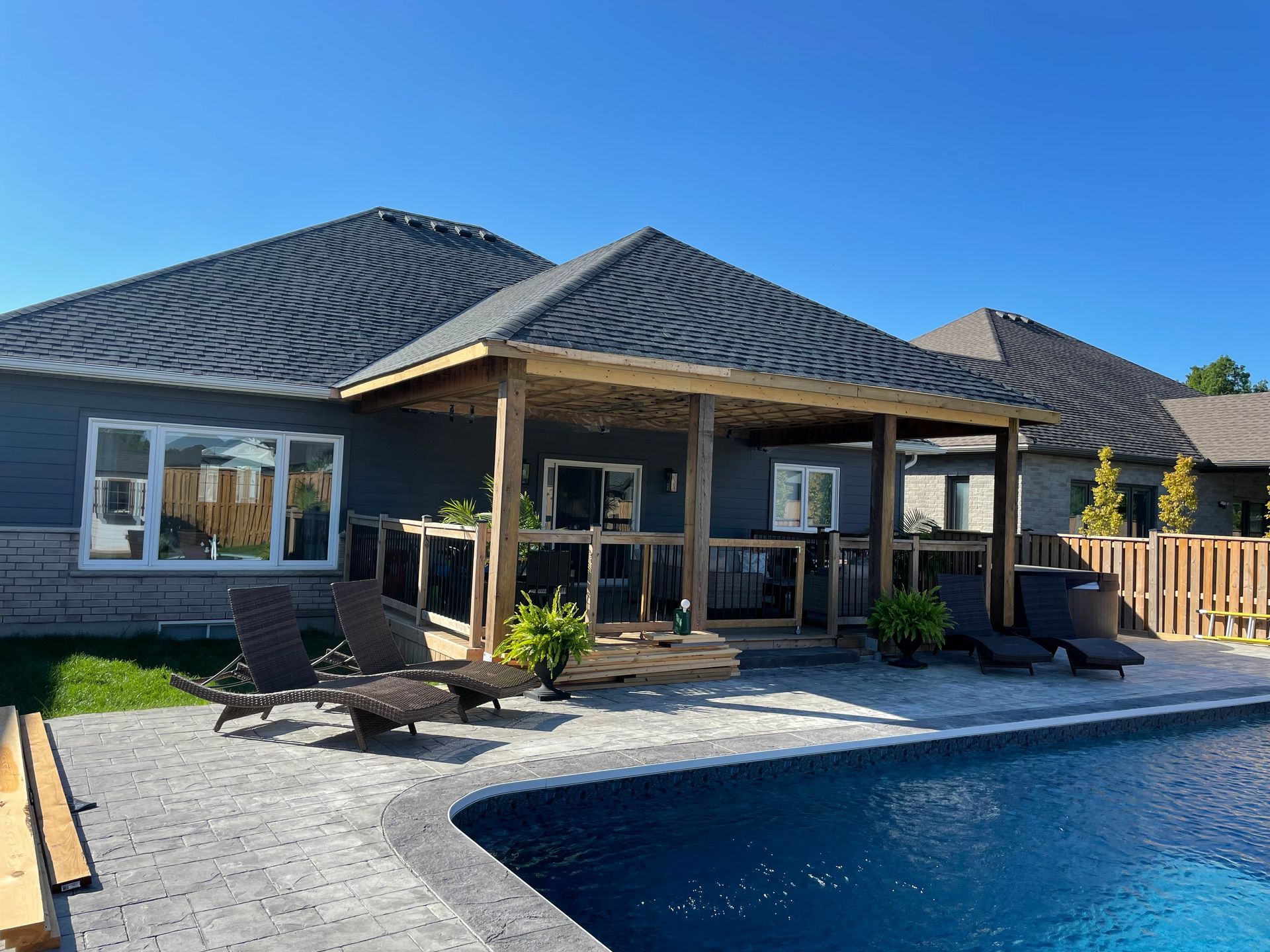 after deck construction from Baird Construction