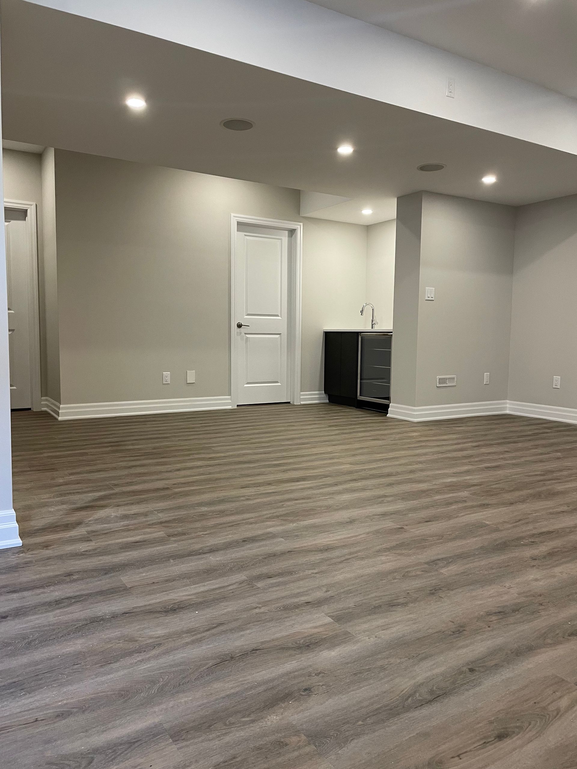 after basement renovation from Baird Construction