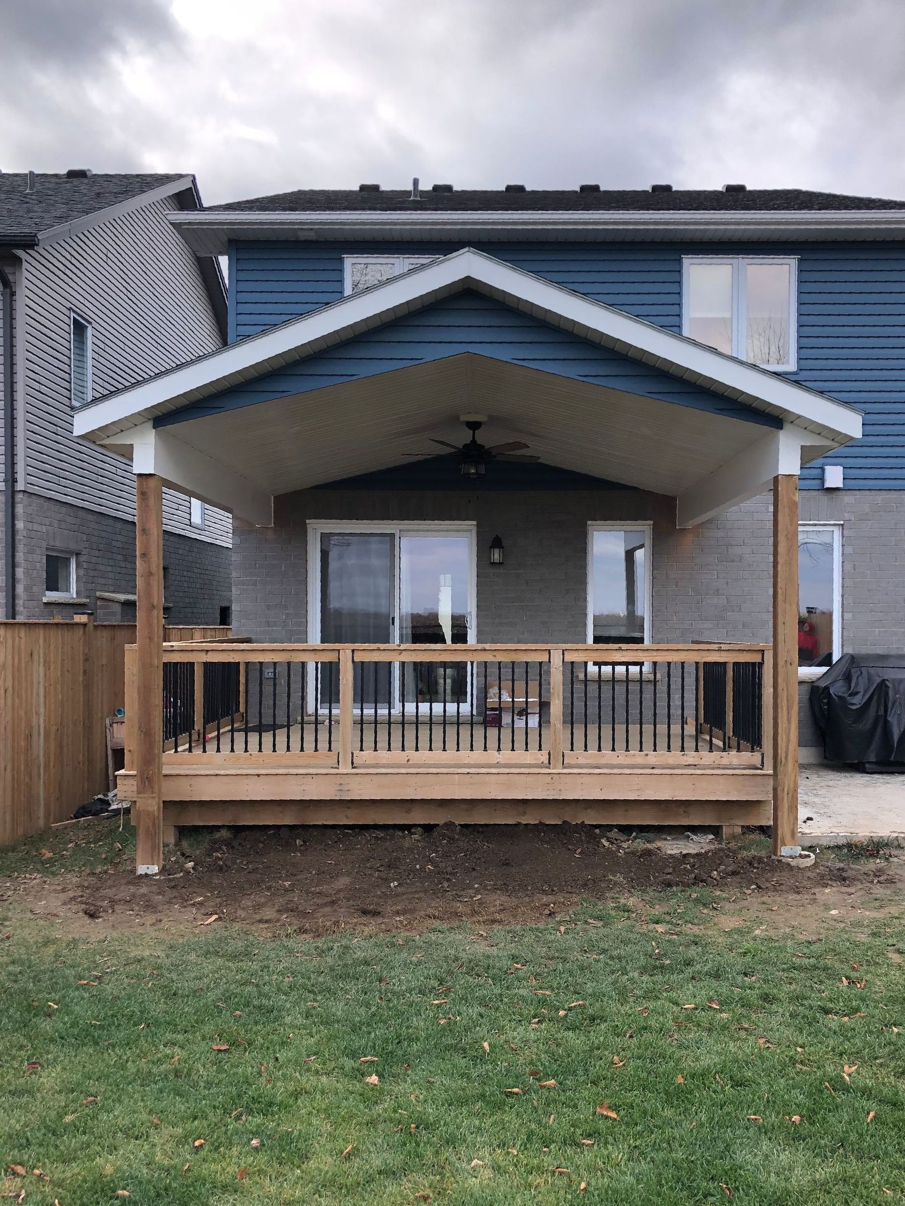 after deck installation from Baird Construction