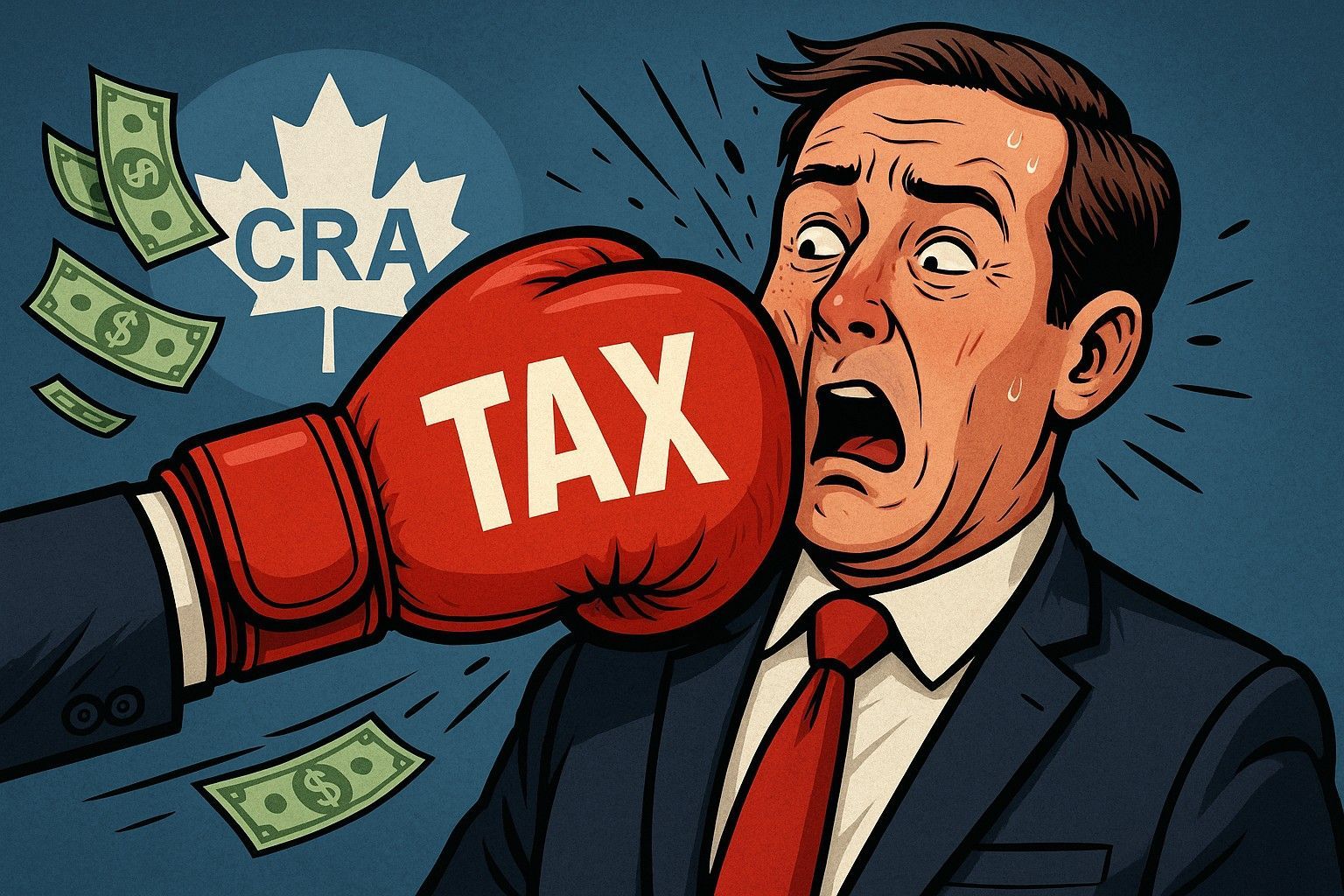 A boxing glove labeled 