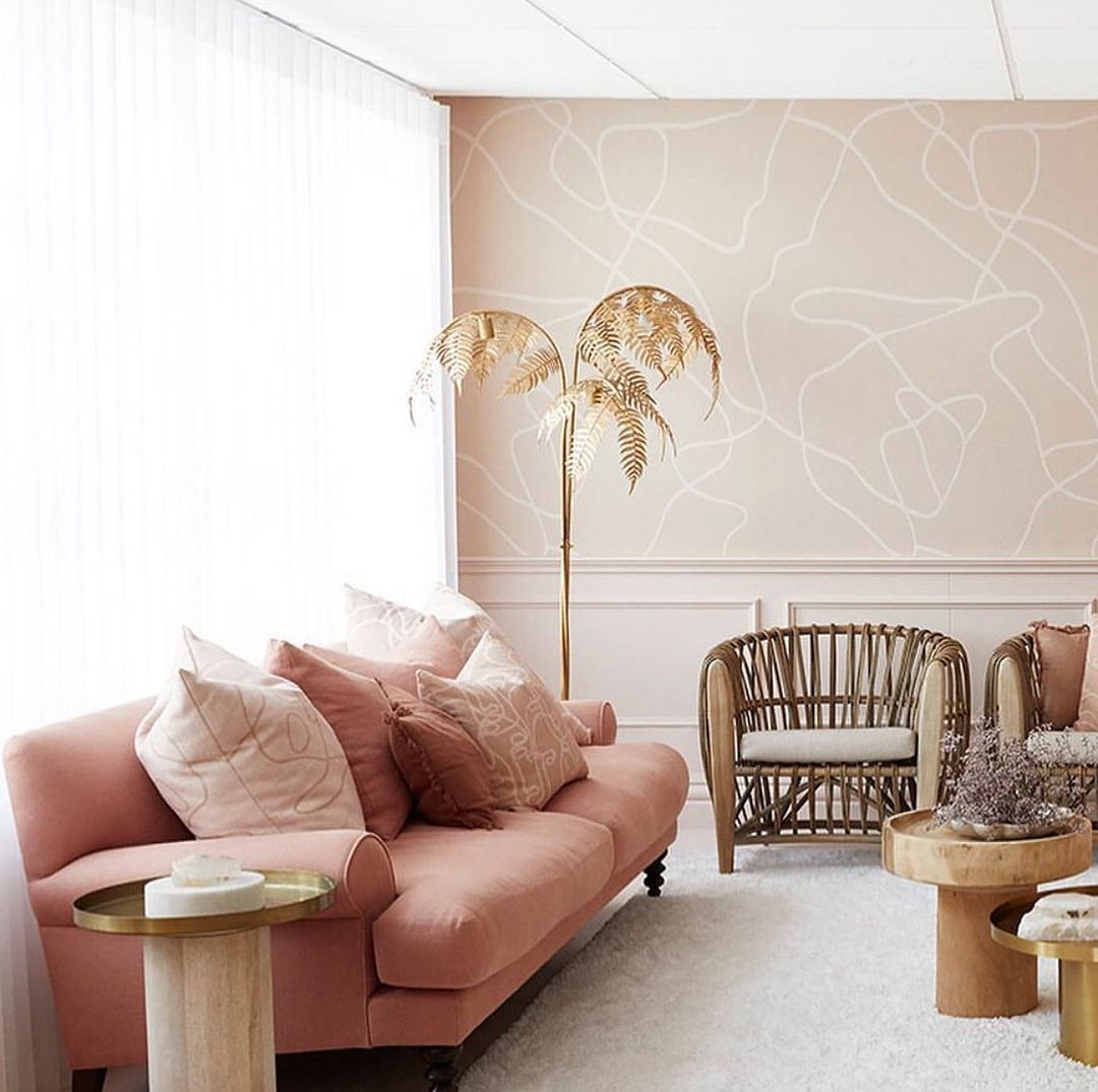 Pink Living Room With Sofa — Hastings Specialty Furniture In Port Macquarie, NSW