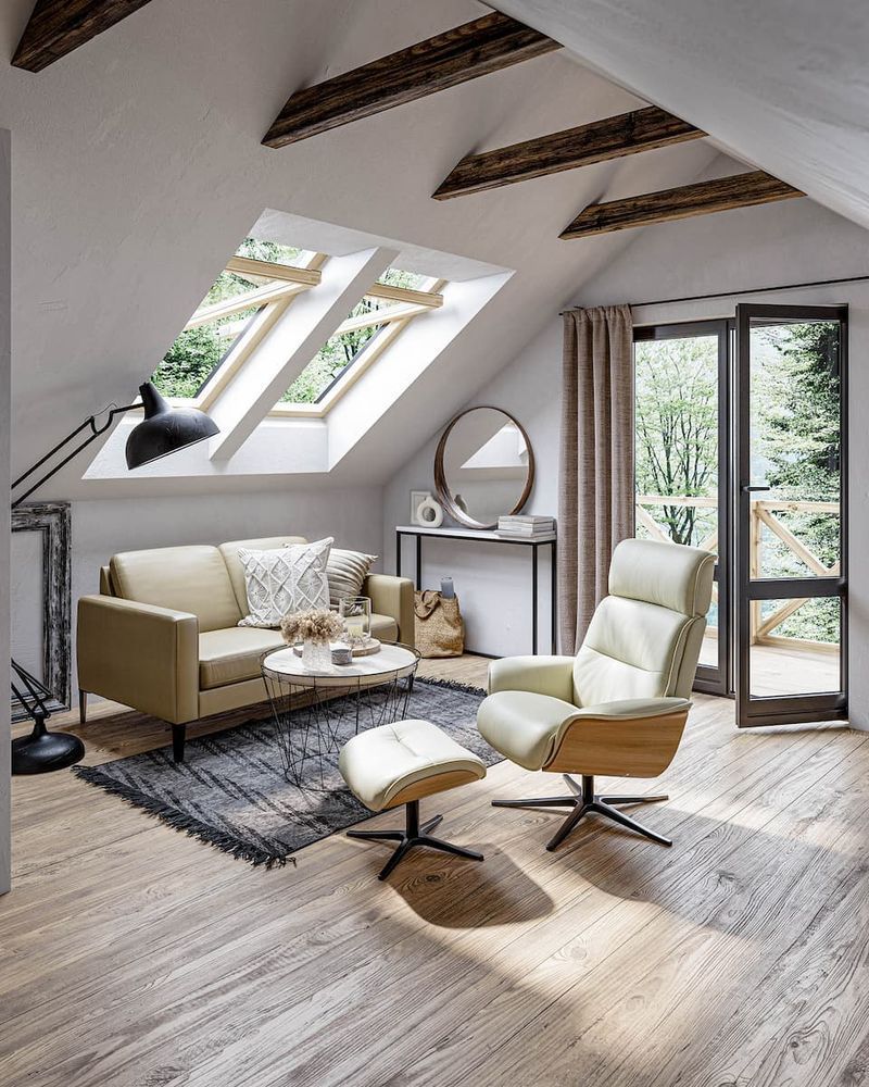 Living Room With Beige Sofa, Recliner, and Ottoman — Hastings Specialty Furniture In Port Macquarie, NSW