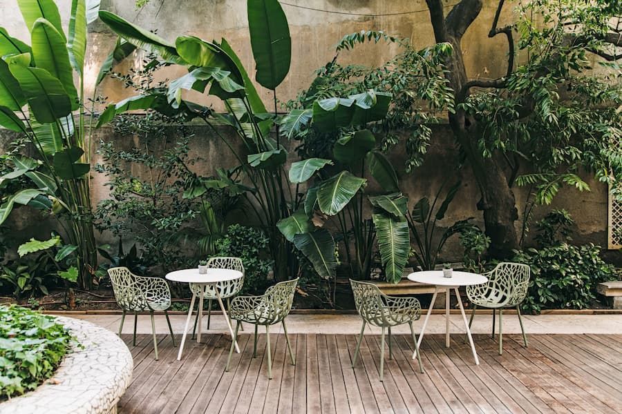 Outdoor Patio With Tables and Chairs — Hastings Specialty Furniture In Port Macquarie, NSW