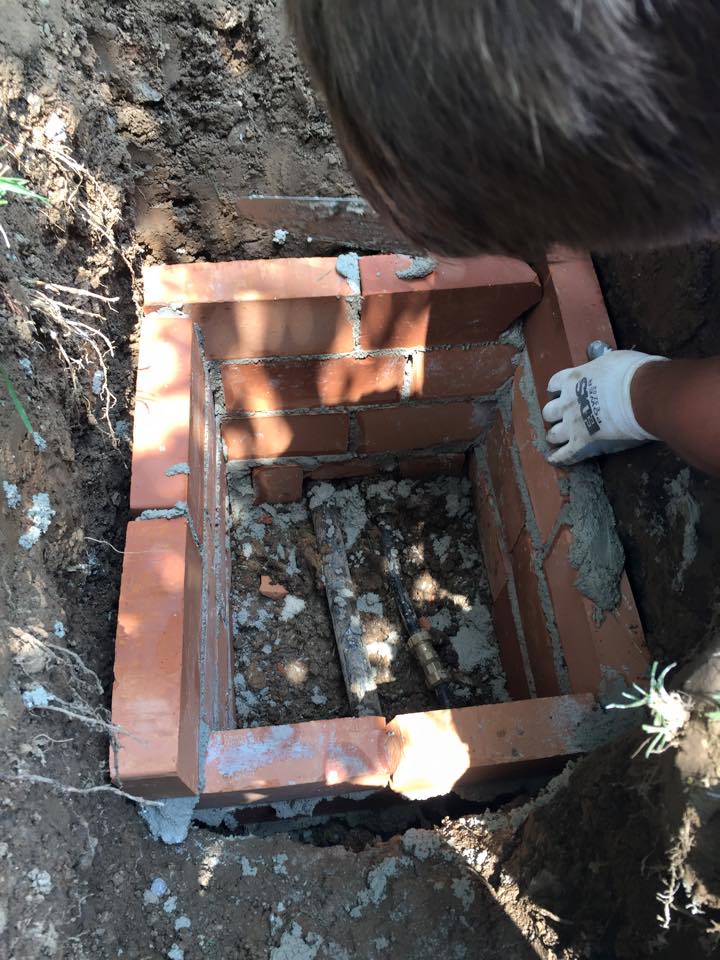 Costruzione con mattoni