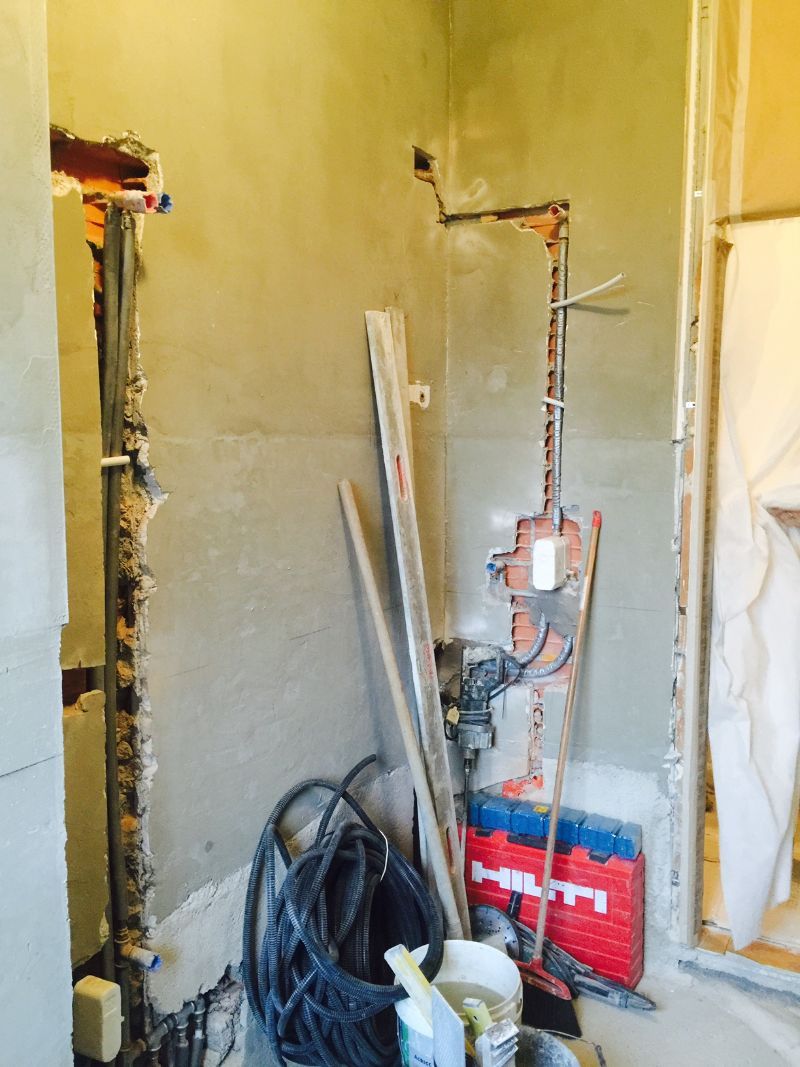 Bagno in ristrutturazione