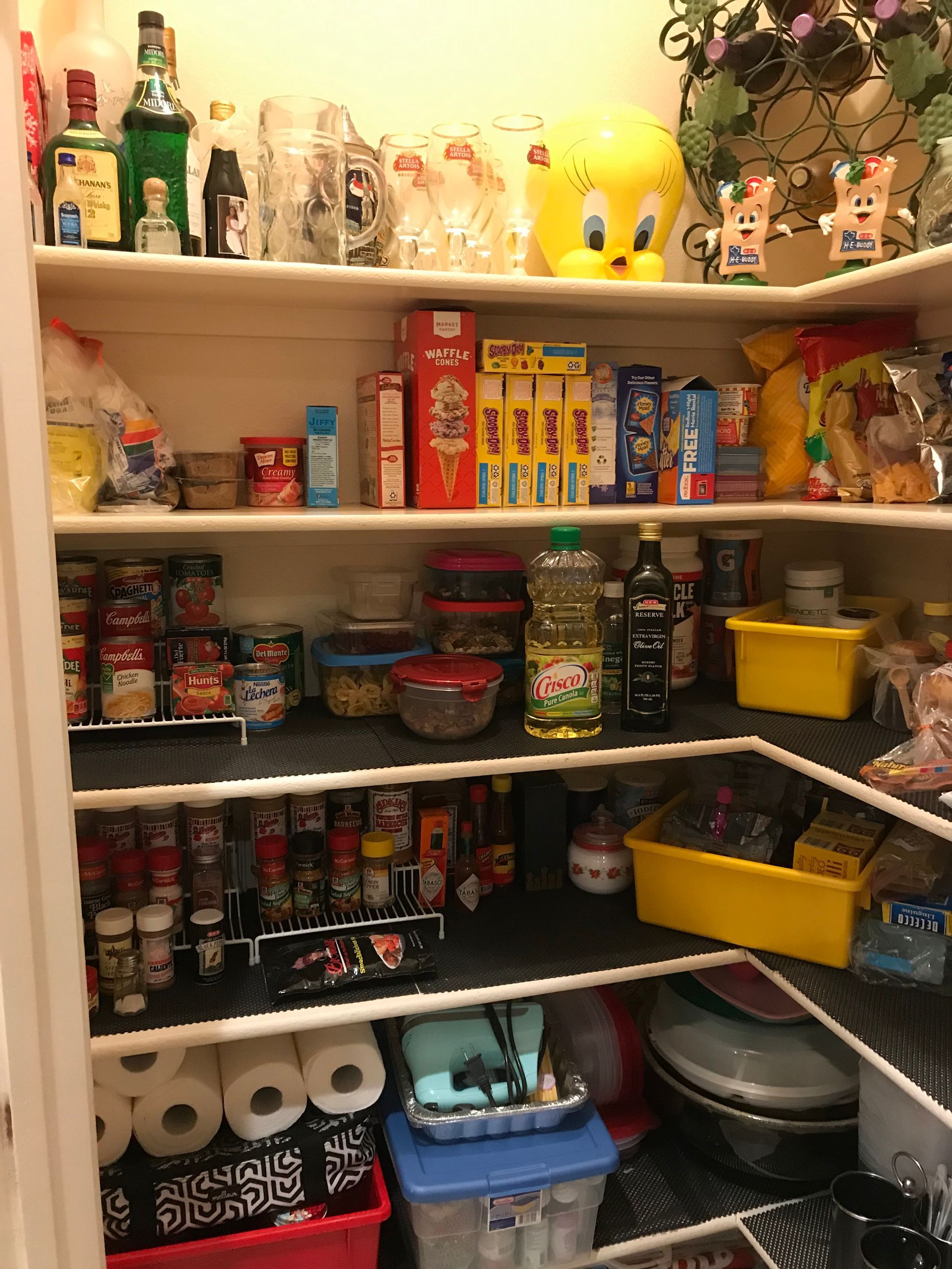 Pantry after The Spruce Goose organized