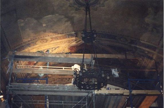 lavori di restauro affreschi