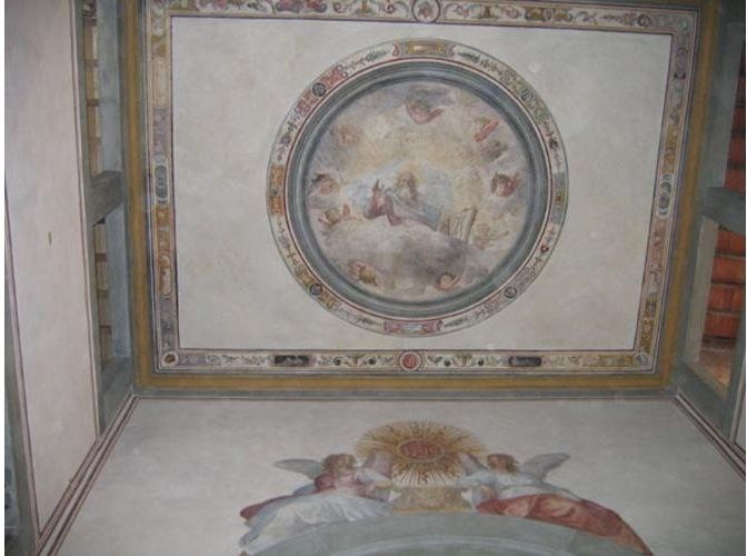 soffitto dipinto restaurato