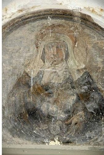 affresco madonna da restaurare