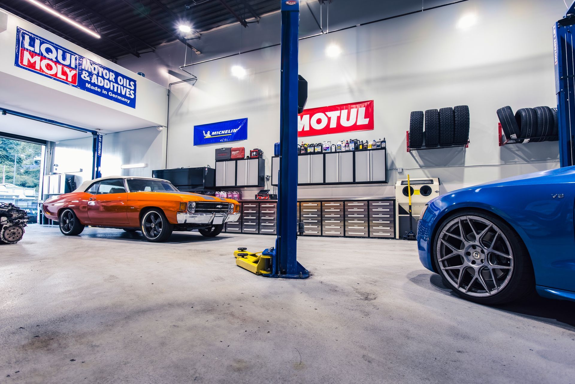 Muscle car being serviced | Bruno Automotive