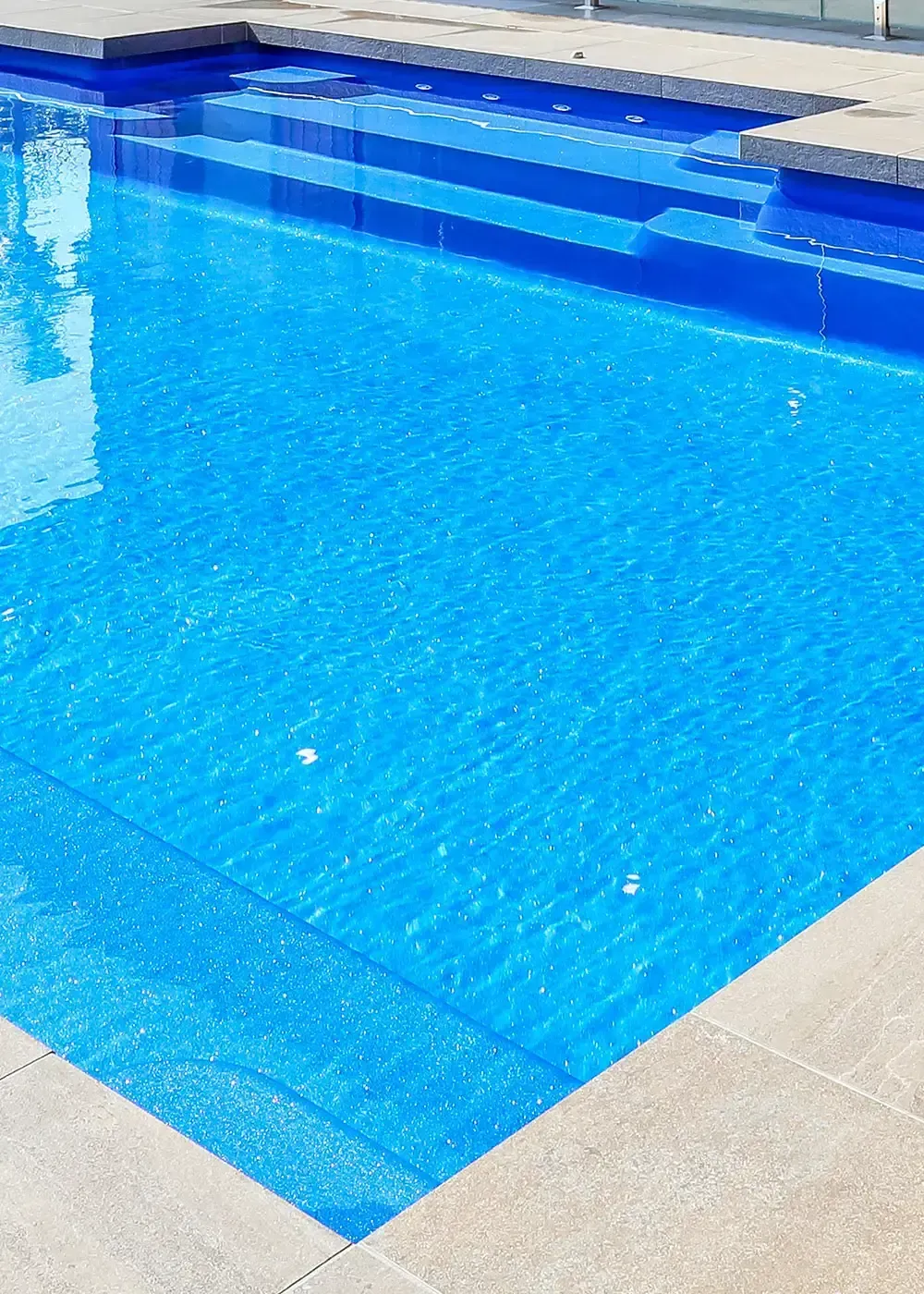 Supersized swim-out zone for expansive enjoyment