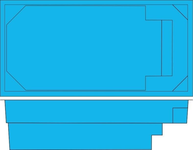 The Patio and Slimline Lap Pool