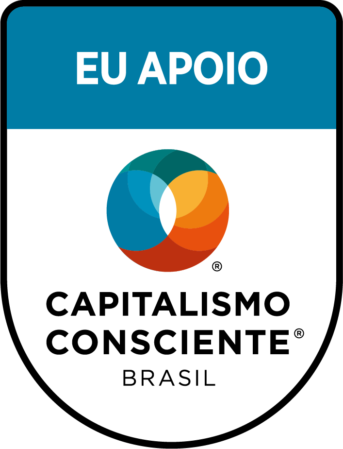 Logo do capitalismo consciente com círculo colorido