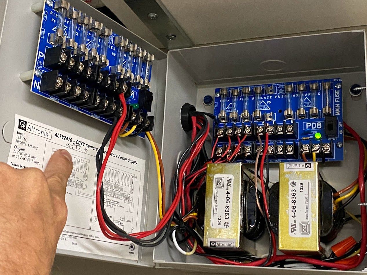 High quality power supply for professional camera protection.