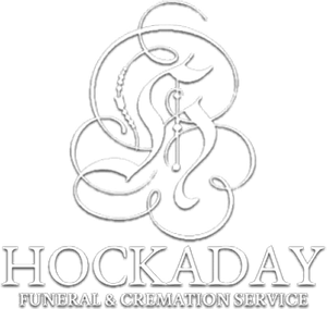 Logo of Hockaday Funeral & Cremation Service: a stylized initial 