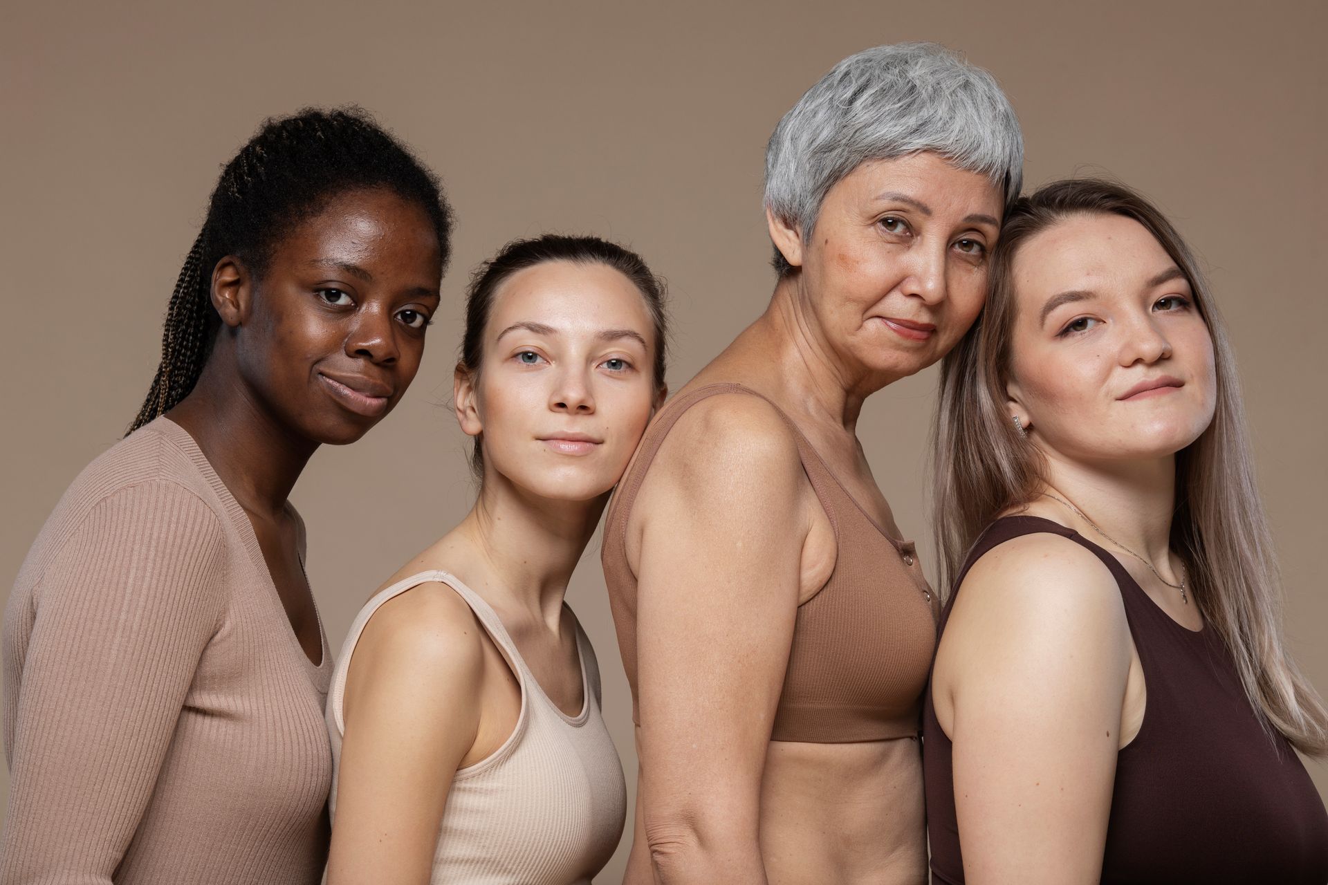 mulheres diferentes tipos de pele