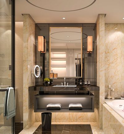 Vanity Mirrors — Shower Room With Beautiful Vanity Mirror in Flowery Branch, GA
