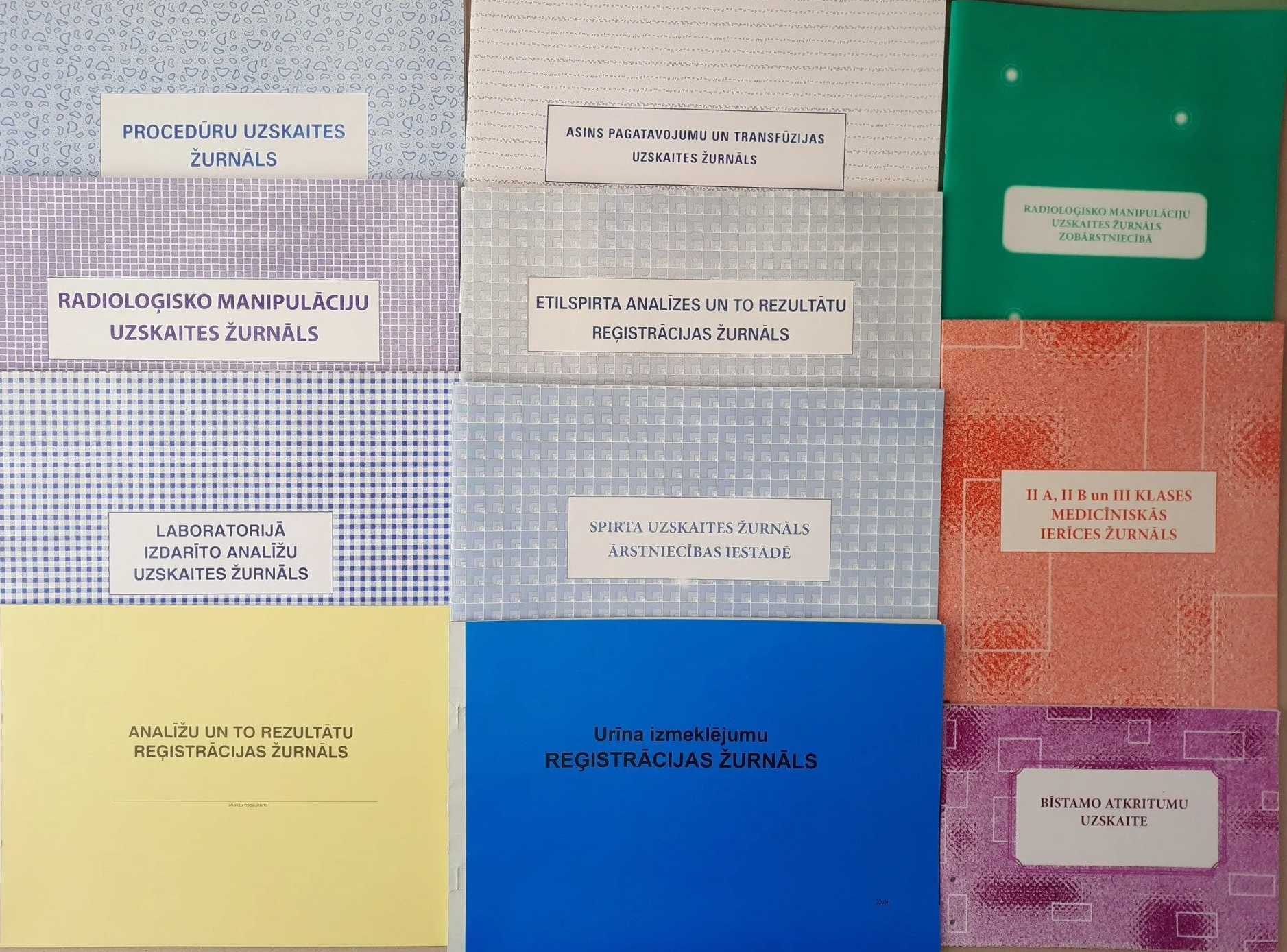 Žurnāli ģimenes ārstu un ārstu speciālistu  praksēm, Veidlapas valsts, medicīnas iestādēm un uzņēmējdarbībai, ārsts, ārsti,