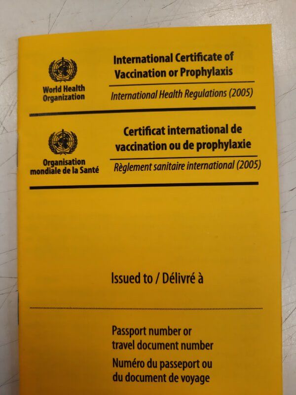 International Cerificate of Vaccination or Prophylaxis, starptautiskās potēšanas pases