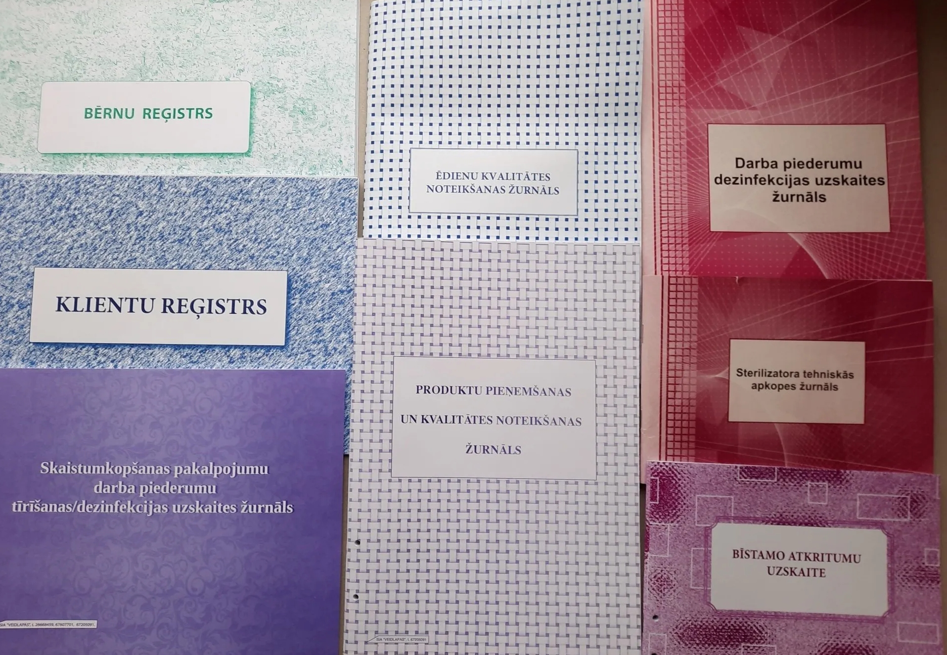 Grāmatvedības uzskaite, Specializētie žurnāli, veidlapas, sia veidlapasmk, Darba ﻿aizsardzībā,