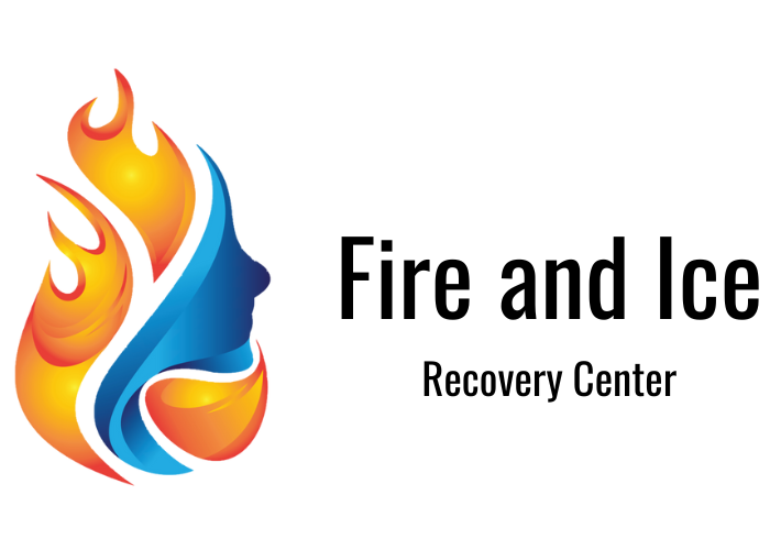 A logo for the fire and ice recovery center