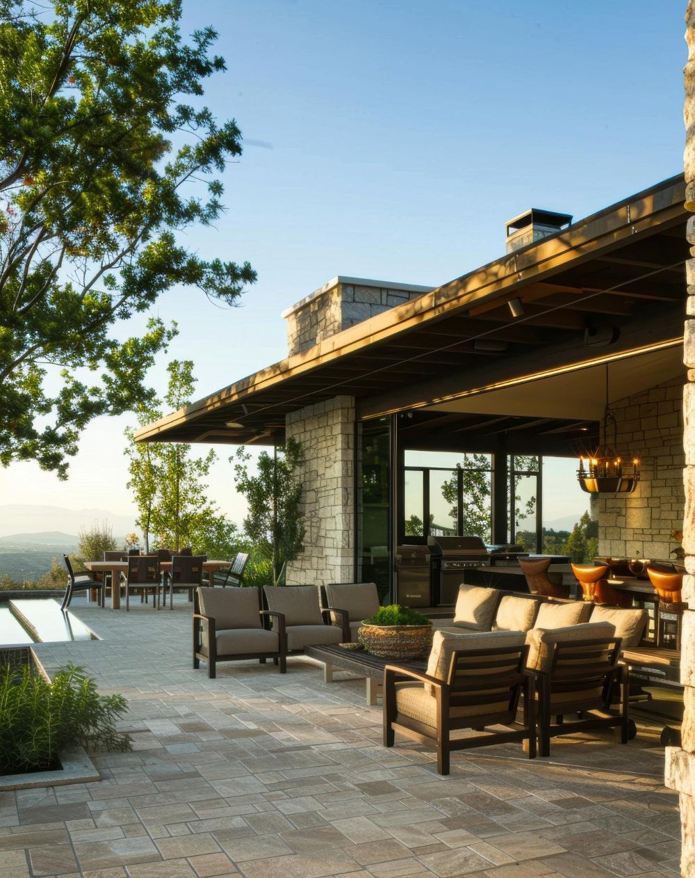 stone outdoor kitchen installation Colorado Springs