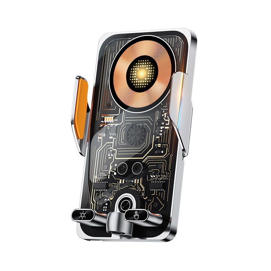 Wireless 15W車用無線充電盤立架FJ10 紅外線自動感應車架 車用手機架 汽車夾手機 車載支架 車用充電 全自動開闔 智能控溫