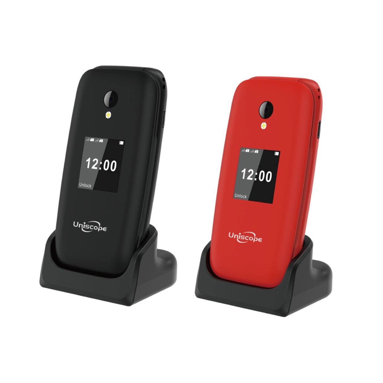 Uniscope 優思A808 4G 2.8吋雙螢幕折疊手機 大音量 大字體 按鍵機 長輩機 摺疊機