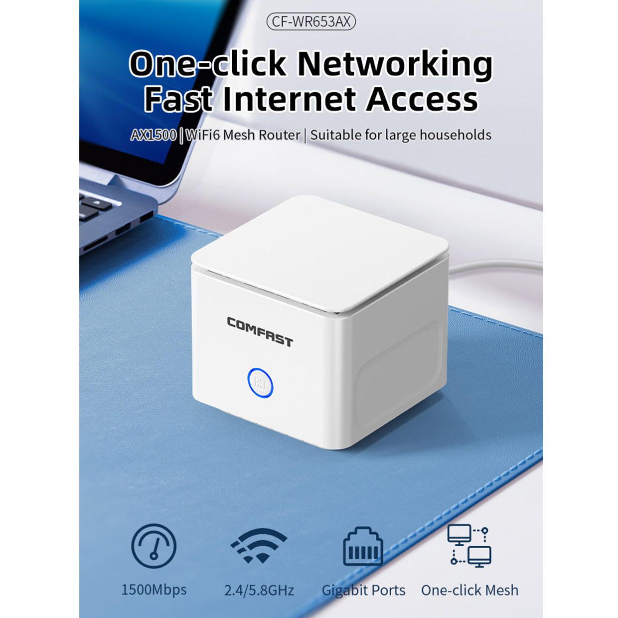 COMFAST CF-WR653AX 4G LTE SIM卡Wifi分享器無線網卡路由器 WIFI6 Mesh組網