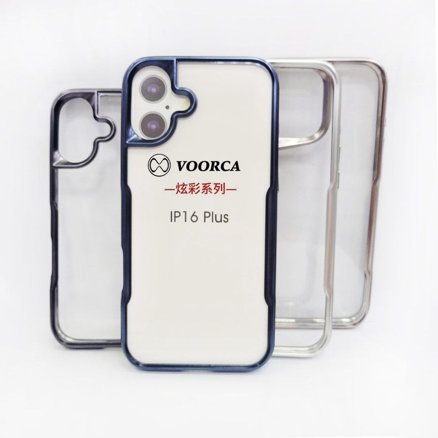 VOORCA IPhone 16系列 炫彩鈦框 軍規防摔殼(硬)透明保護殼 手機殼 保護套 透明背板