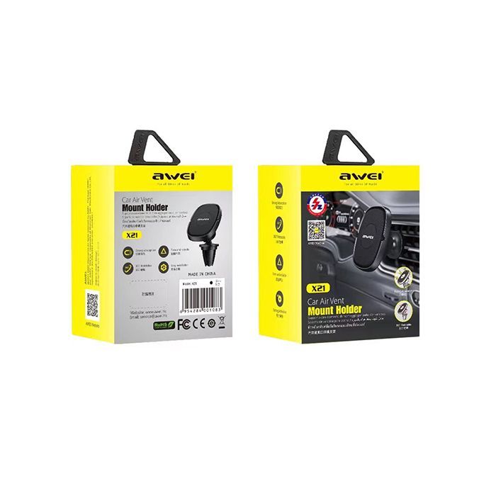 用維 AWEI X21磁吸式車用支架 車載手機架/冷氣口支架/出風口支架/汽車通風口架