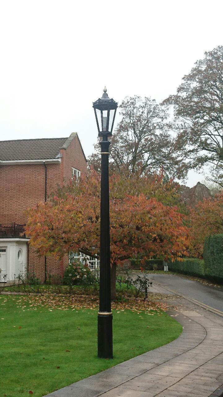 Lamp post head made from scratch